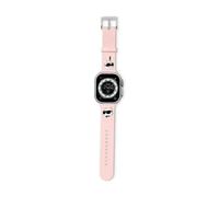 Karl Lagerfeld 3D Rubber Karl & Choupette Heads Strap, Pink - Apple Watch 42 / 44 / 45 / 49 mm