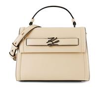 Karl Lagerfeld Autograph Handbag Genuine Leather 24 cm beige