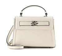 Karl Lagerfeld Autograph Handbag Genuine Leather 24 cm white