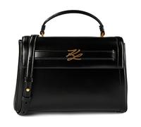 Karl Lagerfeld Autograph Handbag Genuine Leather 27 cm black