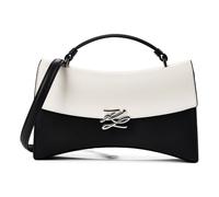 Karl Lagerfeld Autograph Handbag Genuine Leather 35.5 cm white