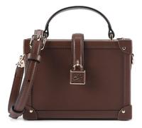 Karl Lagerfeld Autograph Mini Bag Handbag Genuine Leather 17.5 cm brown