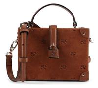Karl Lagerfeld Autograph Mini Bag Handbag Genuine Leather 17.5 cm brown