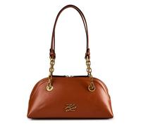 Karl Lagerfeld Autograph Shoulder Bag Genuine Leather 30 cm brown