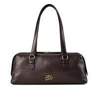 Karl Lagerfeld Autograph Shoulder Bag Genuine Leather 35 cm brown
