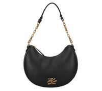 Karl Lagerfeld Autograph Shoulder Bag Leather 28 cm black