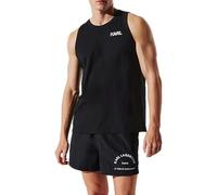 KARL LAGERFELD B.V Men's Karl Logo Tank Top T-Shirt, Black, L