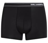 KARL LAGERFELD B.V Men's Stripe Logo Micro Trunk (3 Pack) Boxer Brief, Black, L