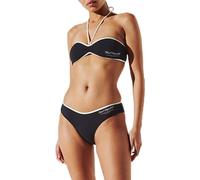 KARL LAGERFELD B.V Women's Hotel Karl Rib Halter Bandeau Bikini top, Black, M