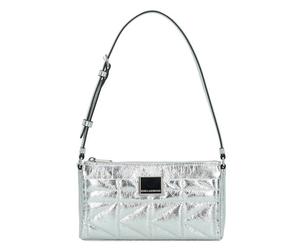 Karl Lagerfeld Behind the Seams Shoulder Bag Leather 23 cm silver colored