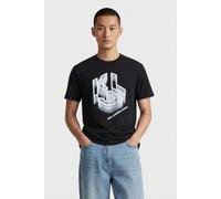 Karl Lagerfeld Black Klj Reg Monogram Tee size XS | Print T-Shirts Outlet | Men XS