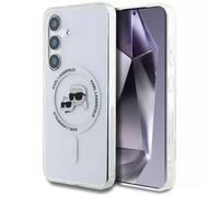 Karl Lagerfeld Button Choupette Printed Case MagSafe Samsung Galaxy S25 Clear