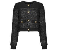Karl Lagerfeld Cardigans BOUCLE KNIT CARDIGAN in Blue EU M
