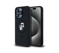 Karl Lagerfeld Case Back Cover KC Head Ring MagSafe Black - iPhone 15 Pro Max