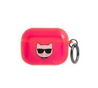 Karl Lagerfeld Case for Airpods Pro Choupette Translucent, Fuschia