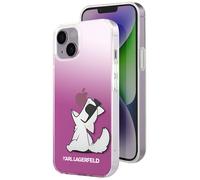 Karl Lagerfeld Case for iPhone 14 Plus Choupette Eat, Pink