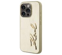 Karl Lagerfeld Case for iPhone 15 Pro Max in Crinkled PU with Ultra-Elegant Logo