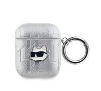 Karl Lagerfeld Case for Pods 1/2 Choupette Waffle, Silver