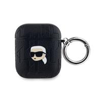Karl Lagerfeld Case for Pods 1 / 2 Monogram with Embossed Karl Head Design