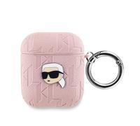 Karl Lagerfeld Case for Pods 1 / 2 Monogram with Embossed Karl Head Design