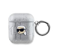 Karl Lagerfeld Case for Pods 1 / 2 Monogram with Embossed Karl Head Design