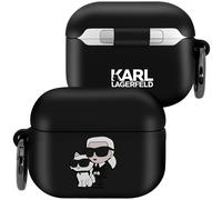 Karl Lagerfeld Case for Pods Pro 2 Robust with Integrated Silicone Ring