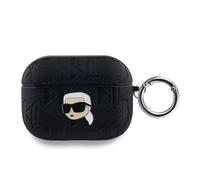 Karl Lagerfeld Case for Pods Pro Monogram with Embossed Karl Head Design