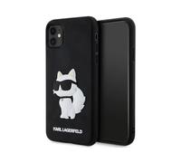 Karl Lagerfeld Case KLHCN613DRKHNK Rubber Choupette 3D Black - iPhone 11/XR