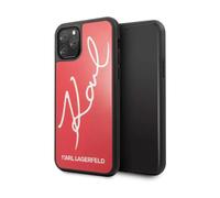 Karl Lagerfeld Case KLHCN65DLKSRE Signature Glitter Red - iPhone 11 Pro Max