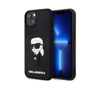 Karl Lagerfeld Case KLHCP14S3DRKINK Rubber Ikonik 3D Black - iPhone 14