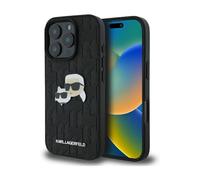 Karl Lagerfeld Case KLHCP16LPGKLKCPK Monogram Karl & Choupette Black - iPhone 16 Pro