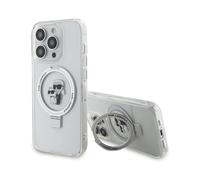 Karl Lagerfeld Case KLHMP15XHMRSKCH Ring Stand Karl & Choupette MagSafe Transparent - iPhone 15 Pro Max