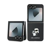 Karl Lagerfeld Case PU Saffiano Karl & Choupette Black - Galaxy Z Flip6