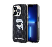 Karl Lagerfeld Case TPU Ikonik Monogram Black - iPhone 15 Pro
