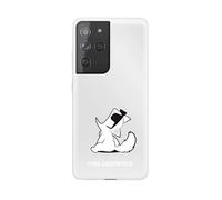 Karl Lagerfeld Choupette Fun Case, Transparent - Samsung Galaxy S21 Ultra 5G