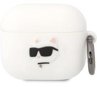 Silicone Airpods 3 Case With Ring 3D Logo NFT Karl Lagerfeld White One Size
