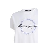 Karl Lagerfeld Circle Logo T-shirt White size L | Shirts Outlet | Women | White L