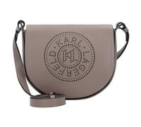 Karl Lagerfeld Circle Shoulder bag Genuine Leather 22 cm gray