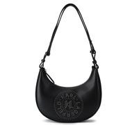 Karl Lagerfeld Circle Shoulder Bag Genuine Leather 28 cm black