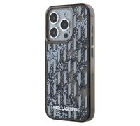 Karl Lagerfeld Cover for iPhone 15 Pro Max Liquid Glitter with Monogram Design