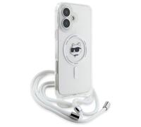 Karl Lagerfeld Crossbody IML Choupette Head Case with MagSafe iPhone 16 Clear