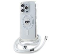 Karl Lagerfeld Crossbody IML Karl Head Case with Magsafe iPhone 16 Pro Max Clear