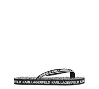 Karl Lagerfeld flip flops women KL81003Y01 Black - White rubber slides