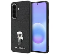 Karl Lagerfeld Galaxy A57 Ikonik Glitter Hardcase Case Black Logo Metal Pin