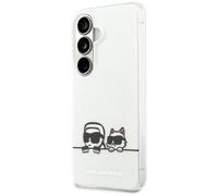 Karl Lagerfeld Galaxy S26 Plus Case White MagSafe Cat Karl Transparent Sides
