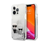 Karl Lagerfeld Glitter Cat Case, Silver - iPhone 13 Pro