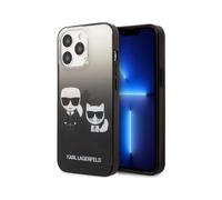 Karl Lagerfeld Gradient Iconic Karl & Choupette Case, Black - iPhone 13 Pro