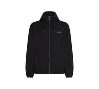 Karl Lagerfeld hooded logo patch zip-up jacket - Black XS-S-M-L-XL