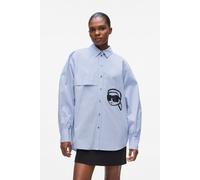 Karl Lagerfeld Ikon Karl Print Shirt Kentucky Blue size 40 | Button-Down Shirts Outlet | Women | Blue 40