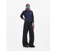 Karl Lagerfeld Ikon Patch Polo Sweatshirt Evening Blue size S | Poloshirts Outlet | Women | Blue S